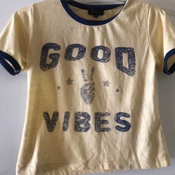 Topshop Tops - Good vibes Topshop crop👗